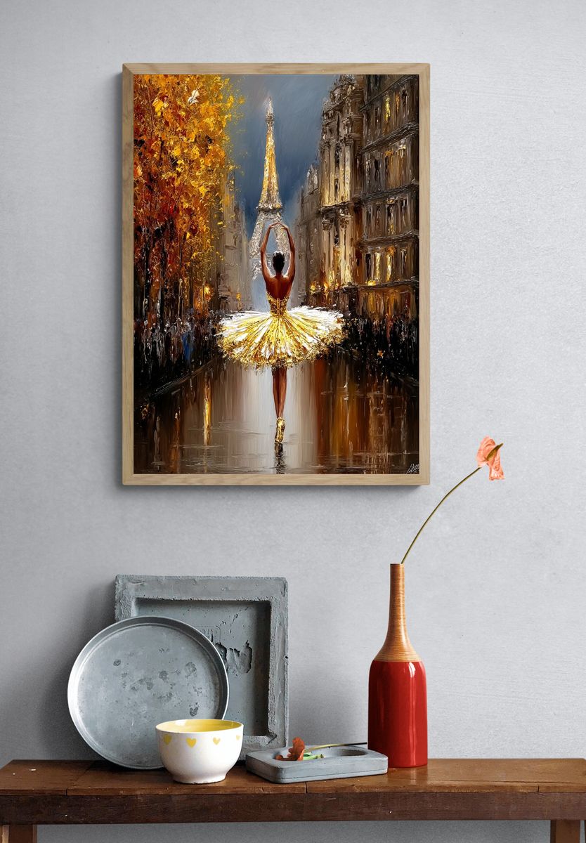 Ballet Dancer in Paris — Fine Art Print. — room view 3