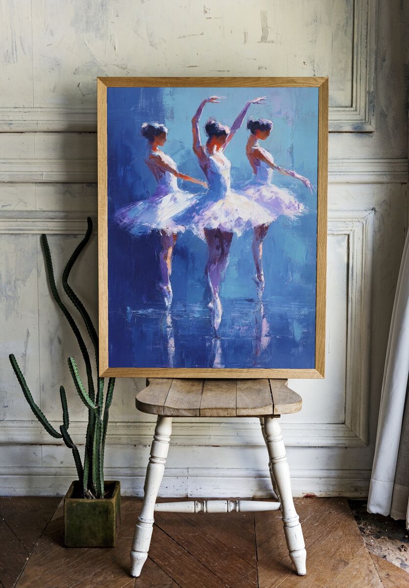 Ballet Dancers — Fine Art Print. — room view 1