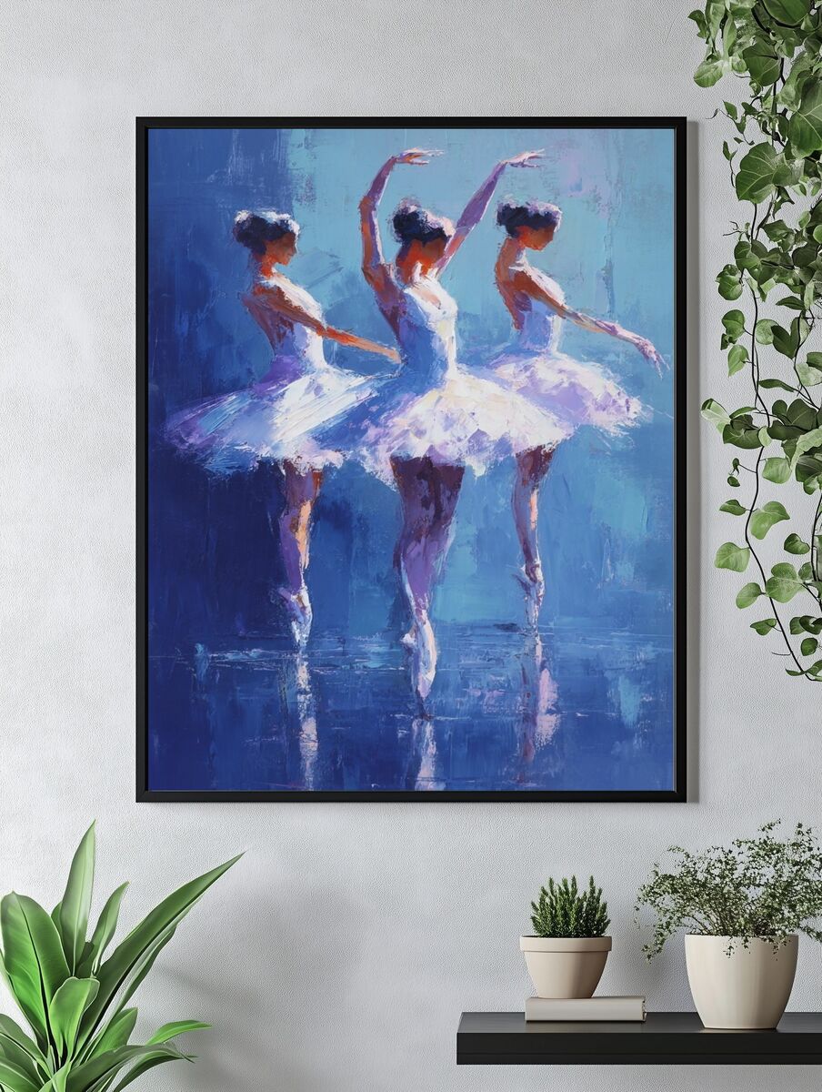 Ballet Dancers — Fine Art Print. — room view 4