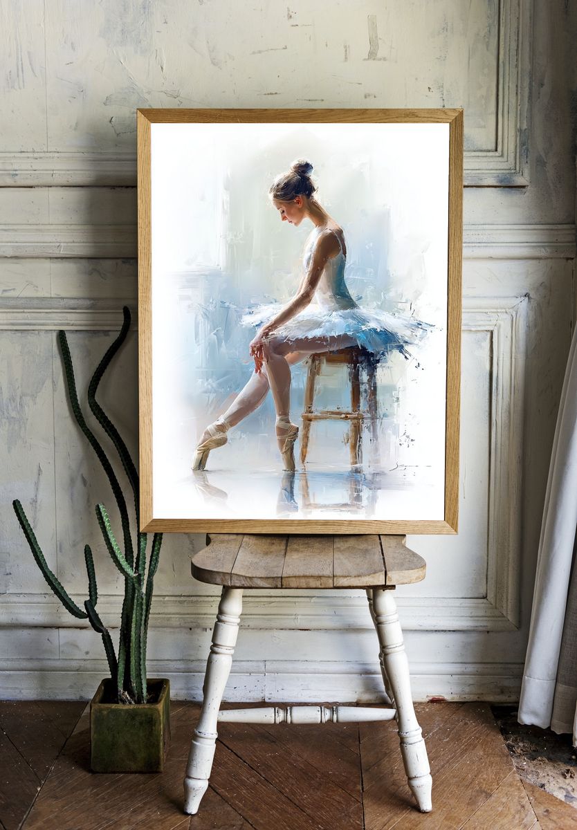 Ballet Dancer — Fine Art Print. — room view 1
