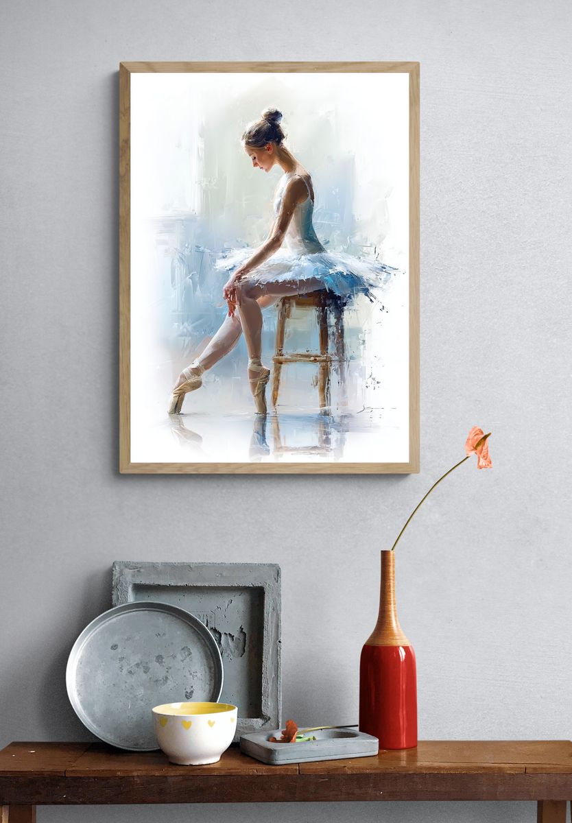 Ballet Dancer — Fine Art Print. — room view 3