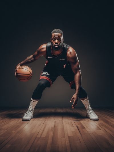 Basketball Player Action Poster