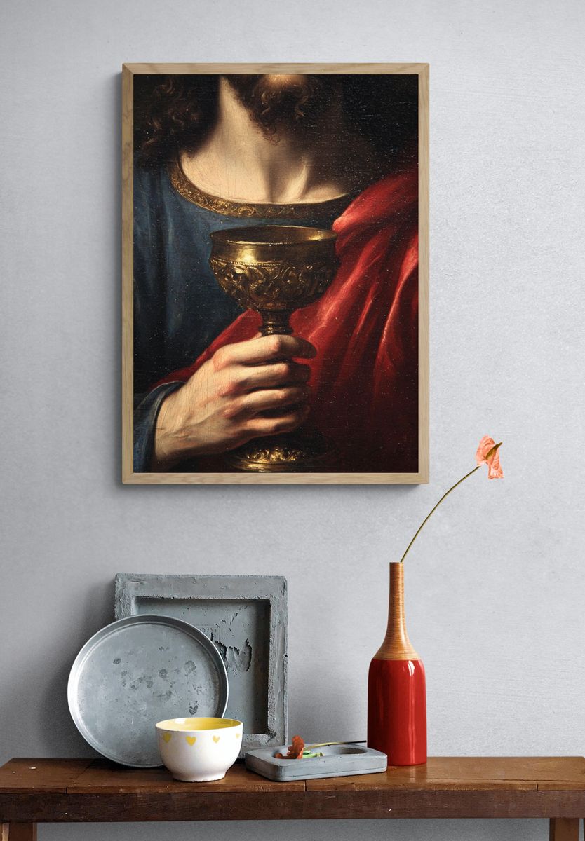 Baroque Chalice Portrait Print. — room view 3