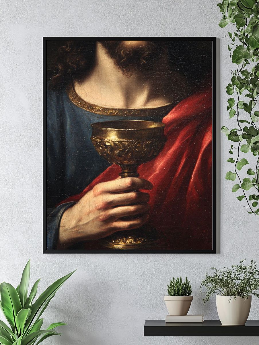 Baroque Chalice Portrait Print. — room view 4