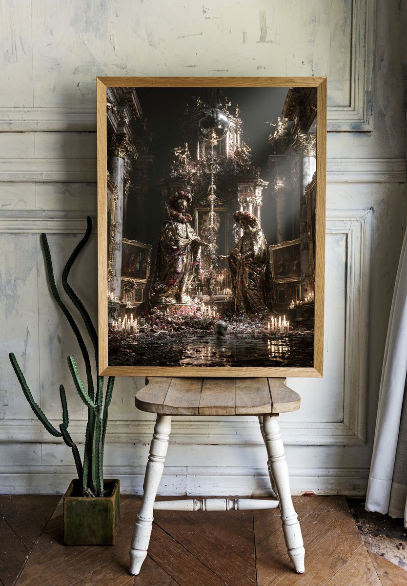 Baroque Disco Chapel Print. — room view 1