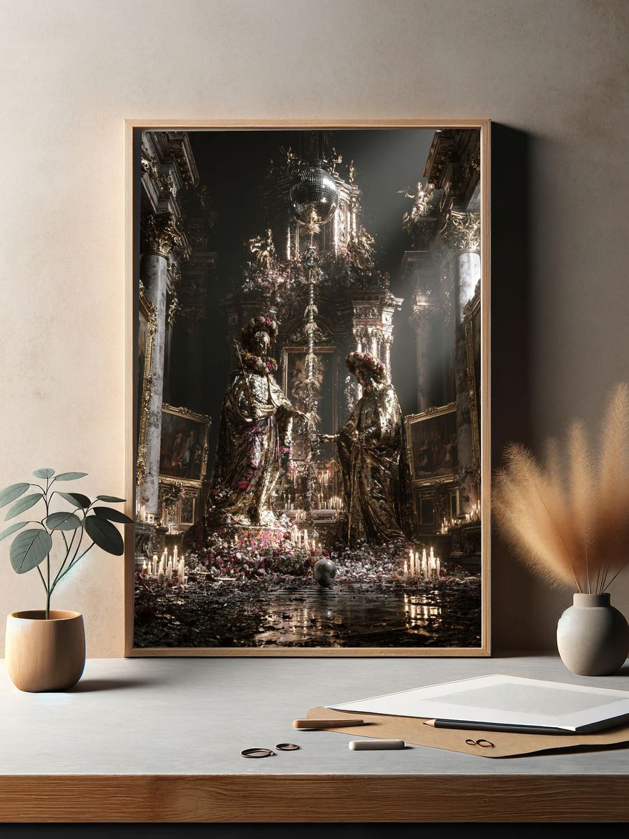 Baroque Disco Chapel Print. — room view 2