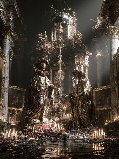 Baroque Disco Chapel Print.