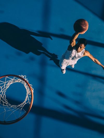Basketball Slam Dunk Photography Poster. poster print