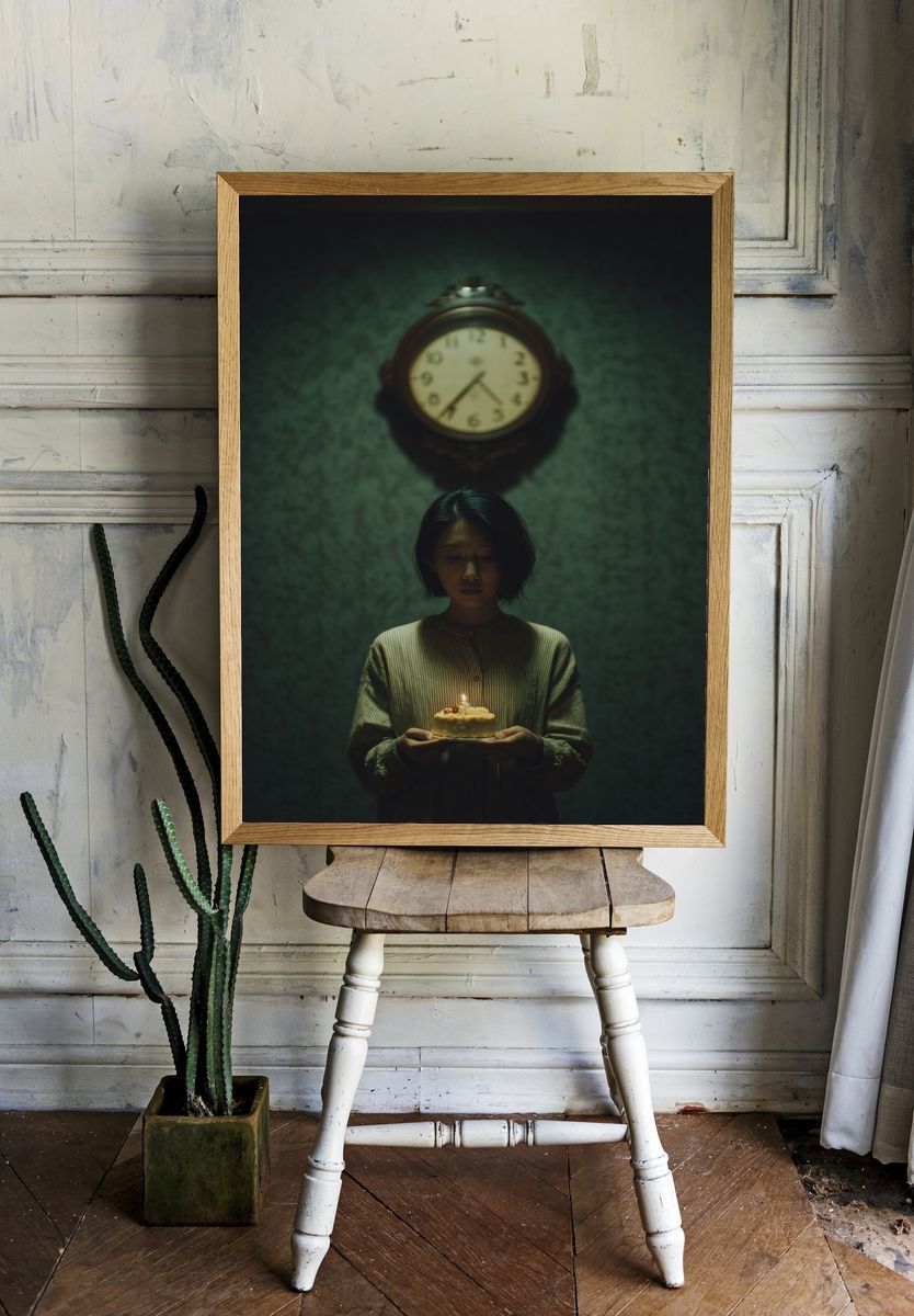 Birthday Celebration — Fine Art Print. — room view 1