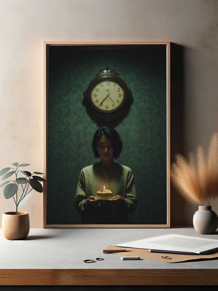 Birthday Celebration — Fine Art Print. — room view 2