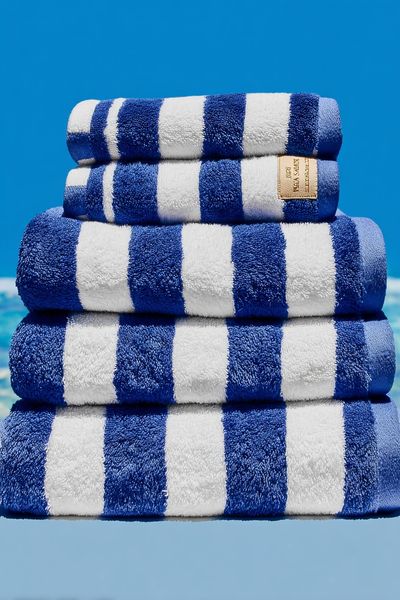 Striped Beach Towels — Summer Print. poster
