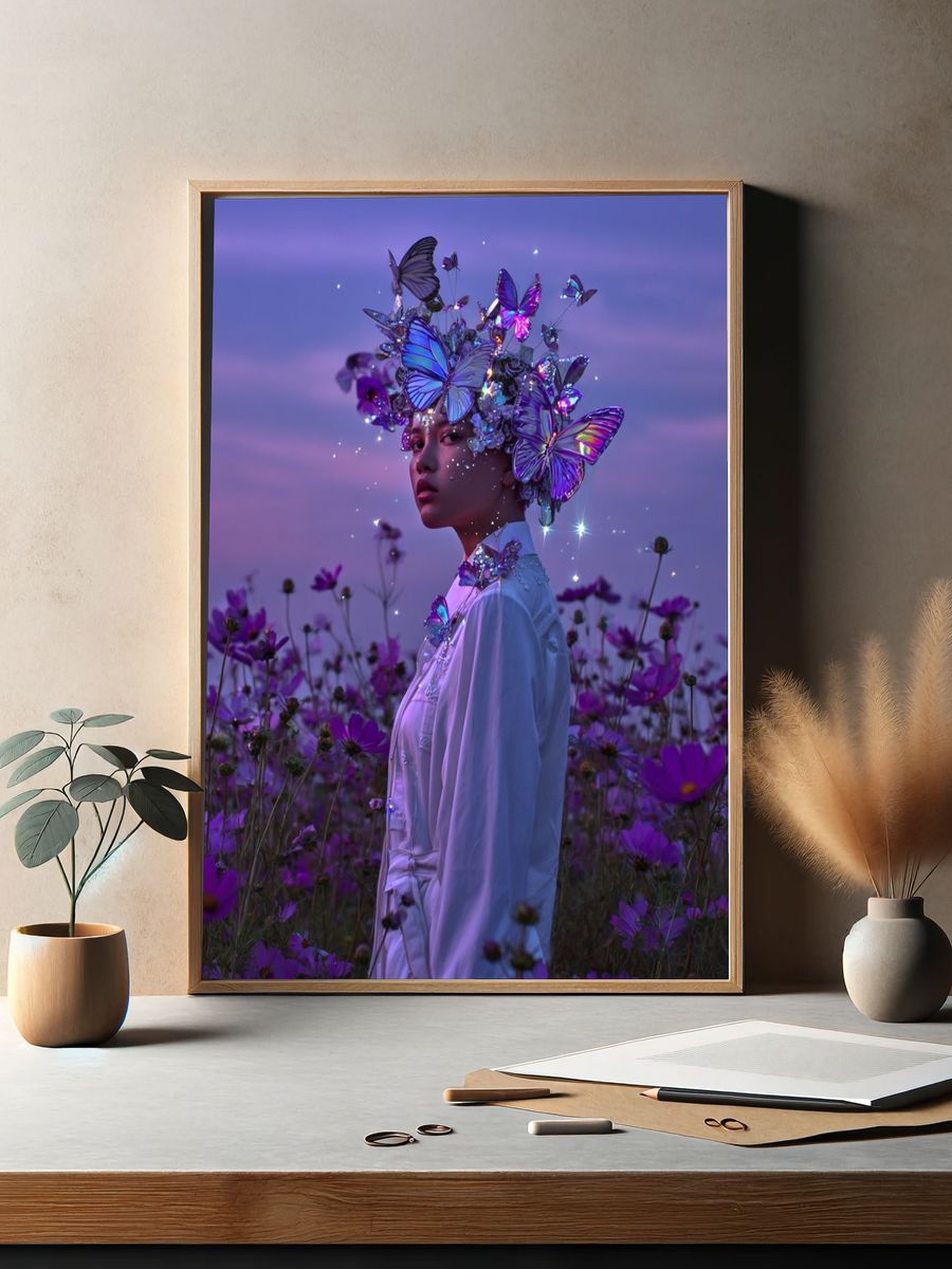 Butterfly Dream — Fine Art Print. — room view 2