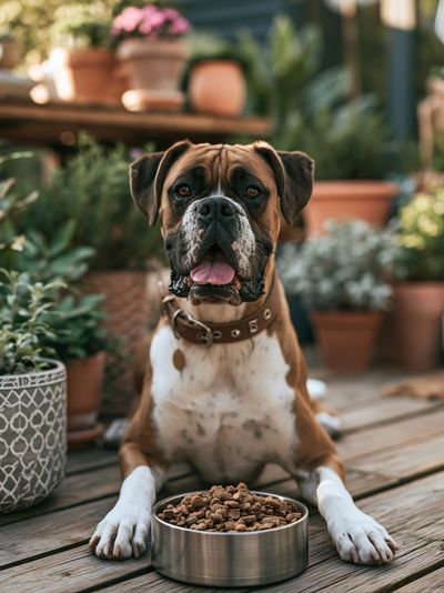 Boxer Dog Portrait Photography Poster.
