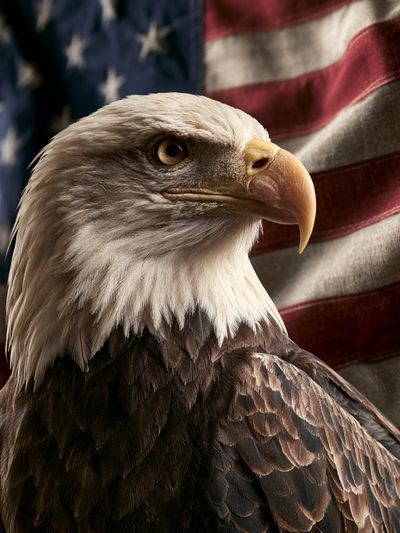 Bald Eagle Portrait Photography Poster.