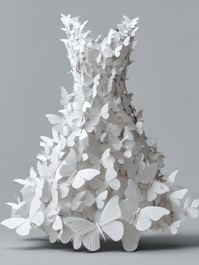 Butterfly Dress — Fine Art Print. poster