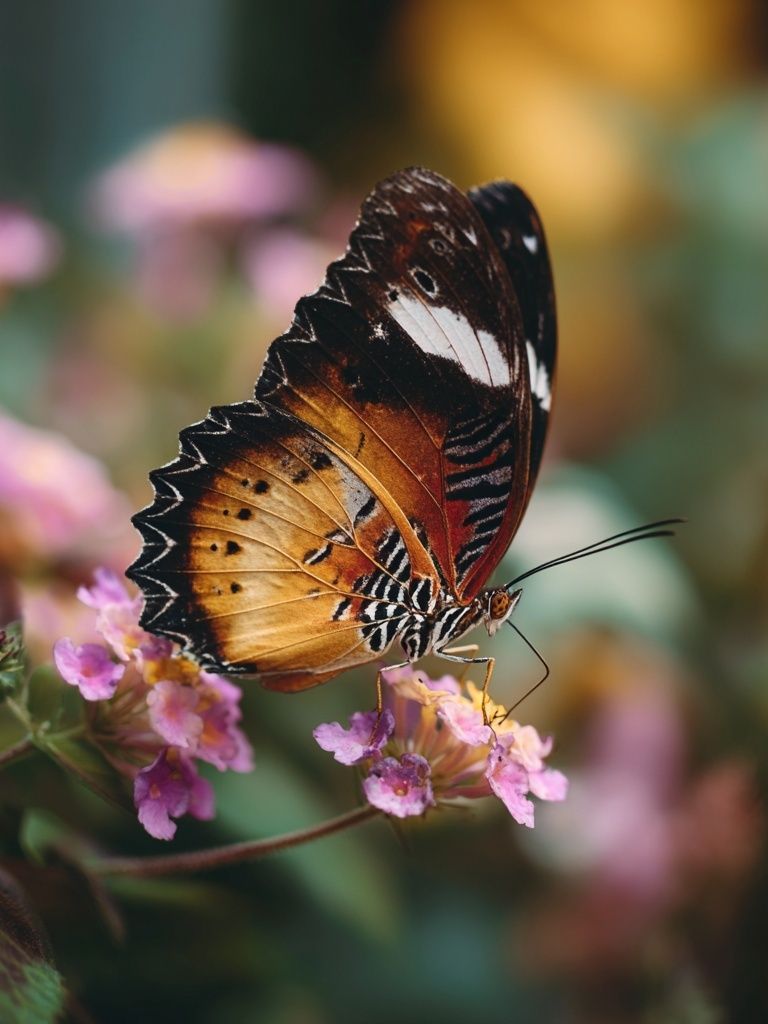 Butterfly on Blossoms Photography Poster. poster — photography art