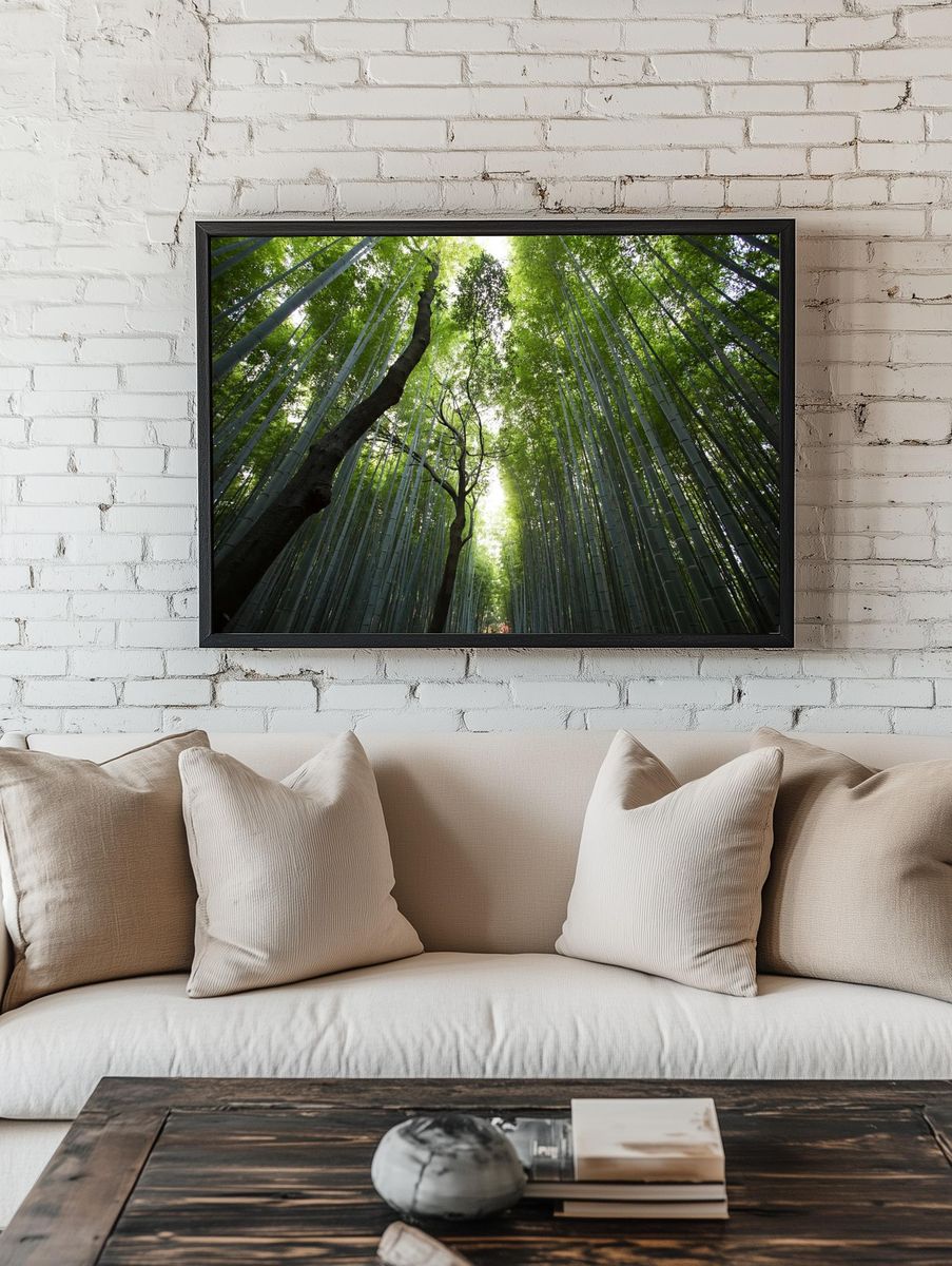 Bamboo Forest — Nature Photography Print. — room view 1