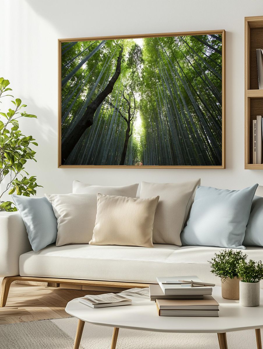 Bamboo Forest — Nature Photography Print. — room view 2