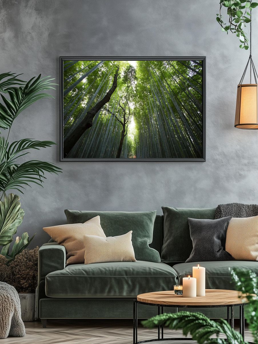 Bamboo Forest — Nature Photography Print. — room view 4