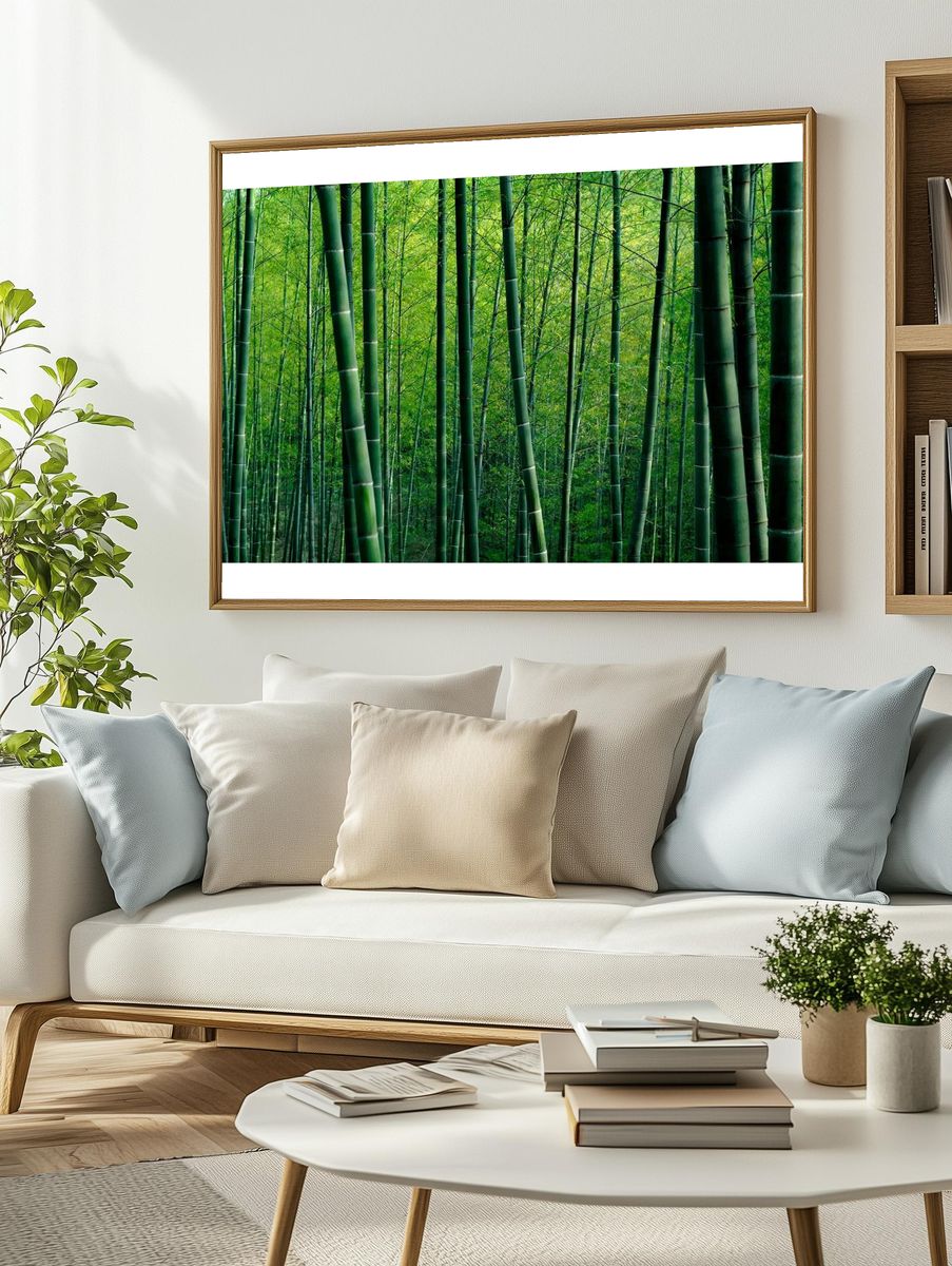 Bamboo Forest — Nature Print. — room view 2