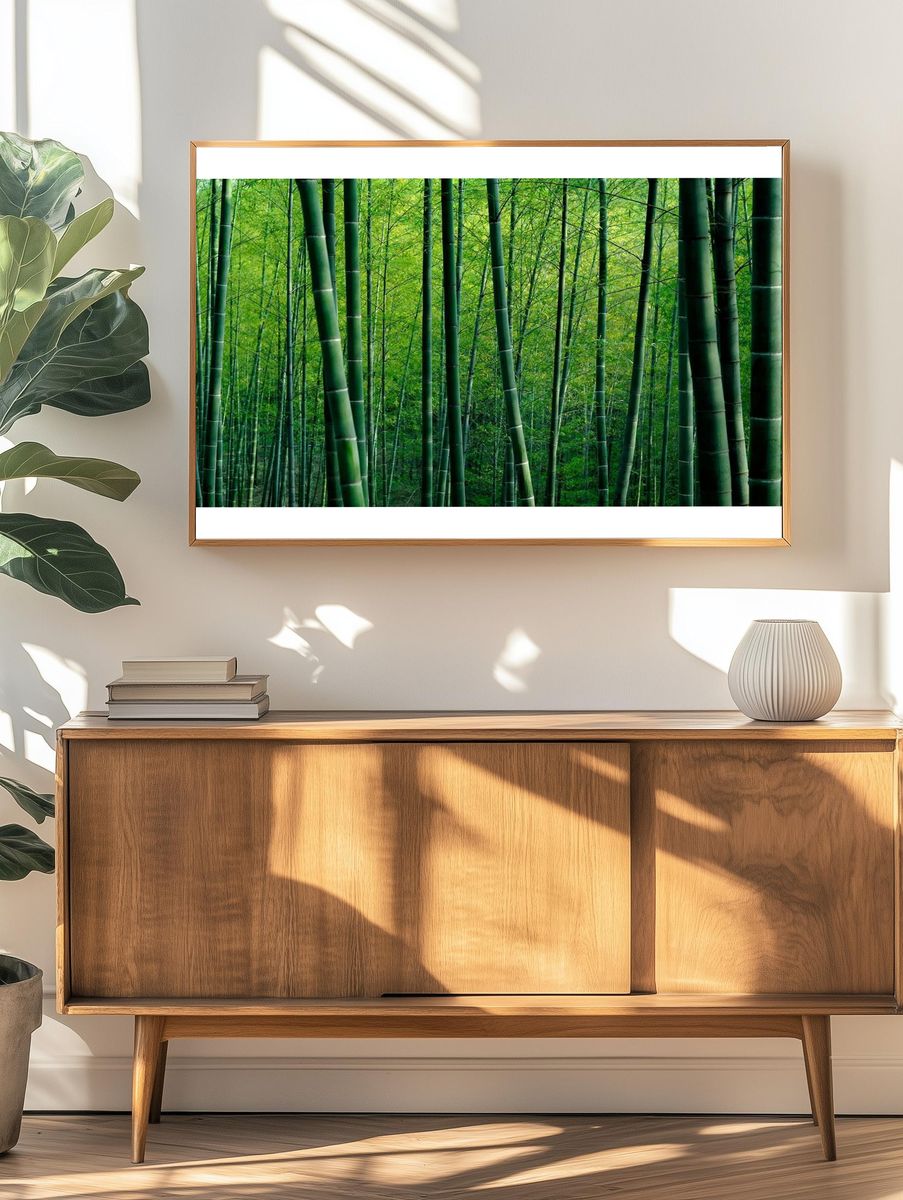 Bamboo Forest — Nature Print. — room view 3