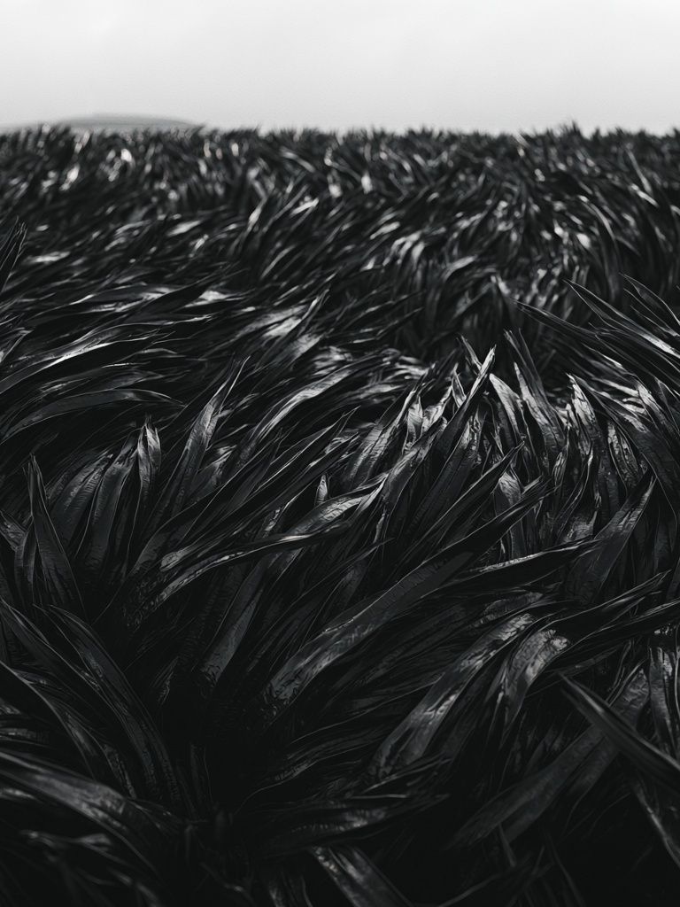 Black Feather Texture Print. poster — abstract art