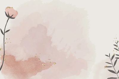 Blush Floral Watercolor Poster. poster