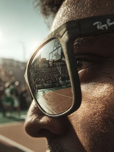 Basketball Game Reflection — Photography Print. poster
