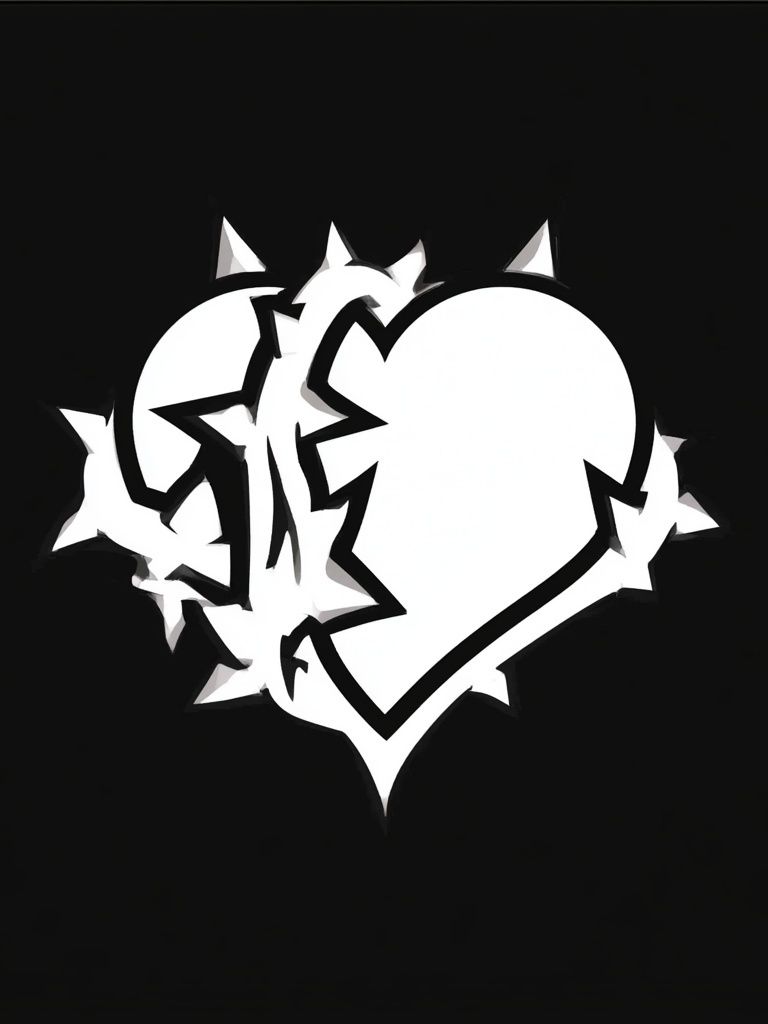 Broken Heart Typography Poster. poster detail