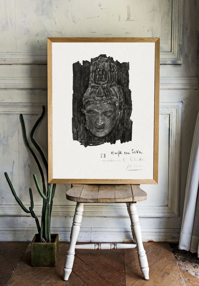Buddha Head — Fine Art Print. — room view 1