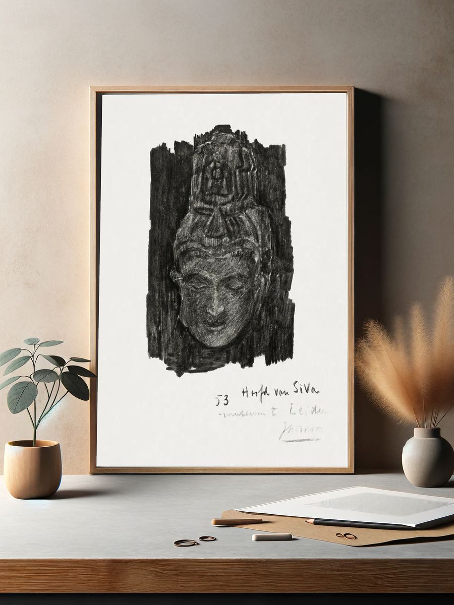 Buddha Head — Fine Art Print. — room view 2