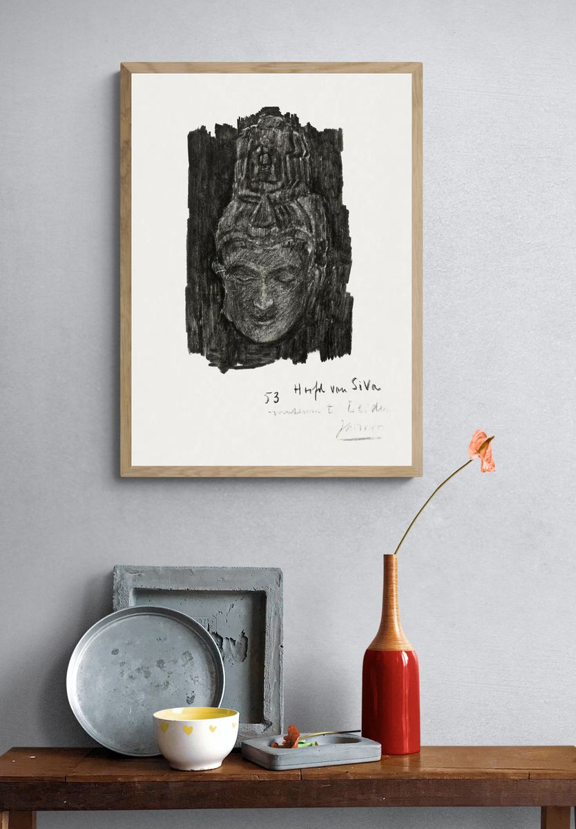 Buddha Head — Fine Art Print. — room view 3