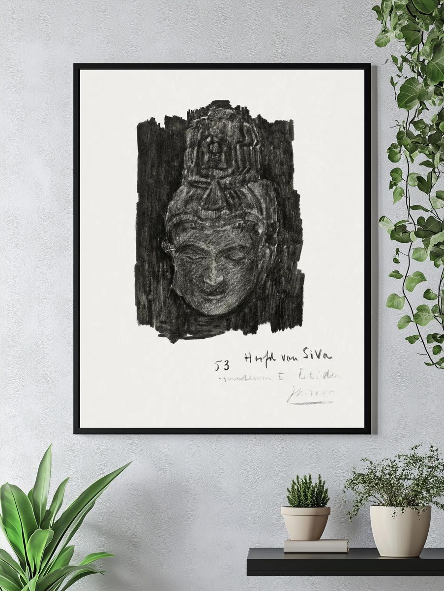 Buddha Head — Fine Art Print. — room view 4