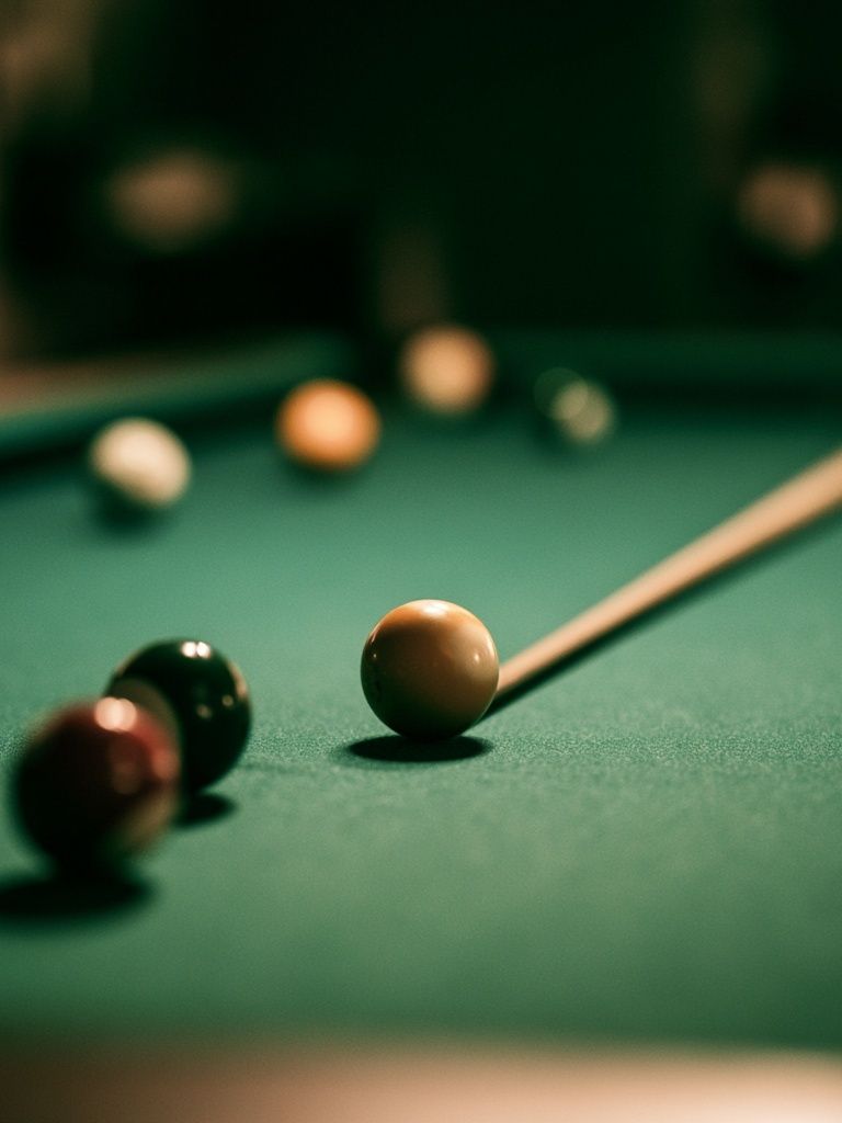 Billiards Table Photography Poster. poster detail