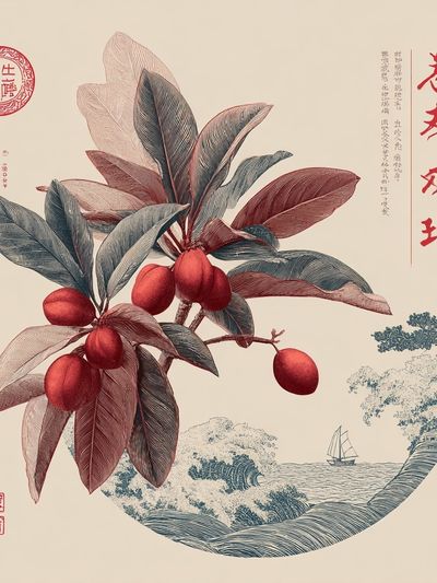 Botanical Illustration — Vintage Print. poster print