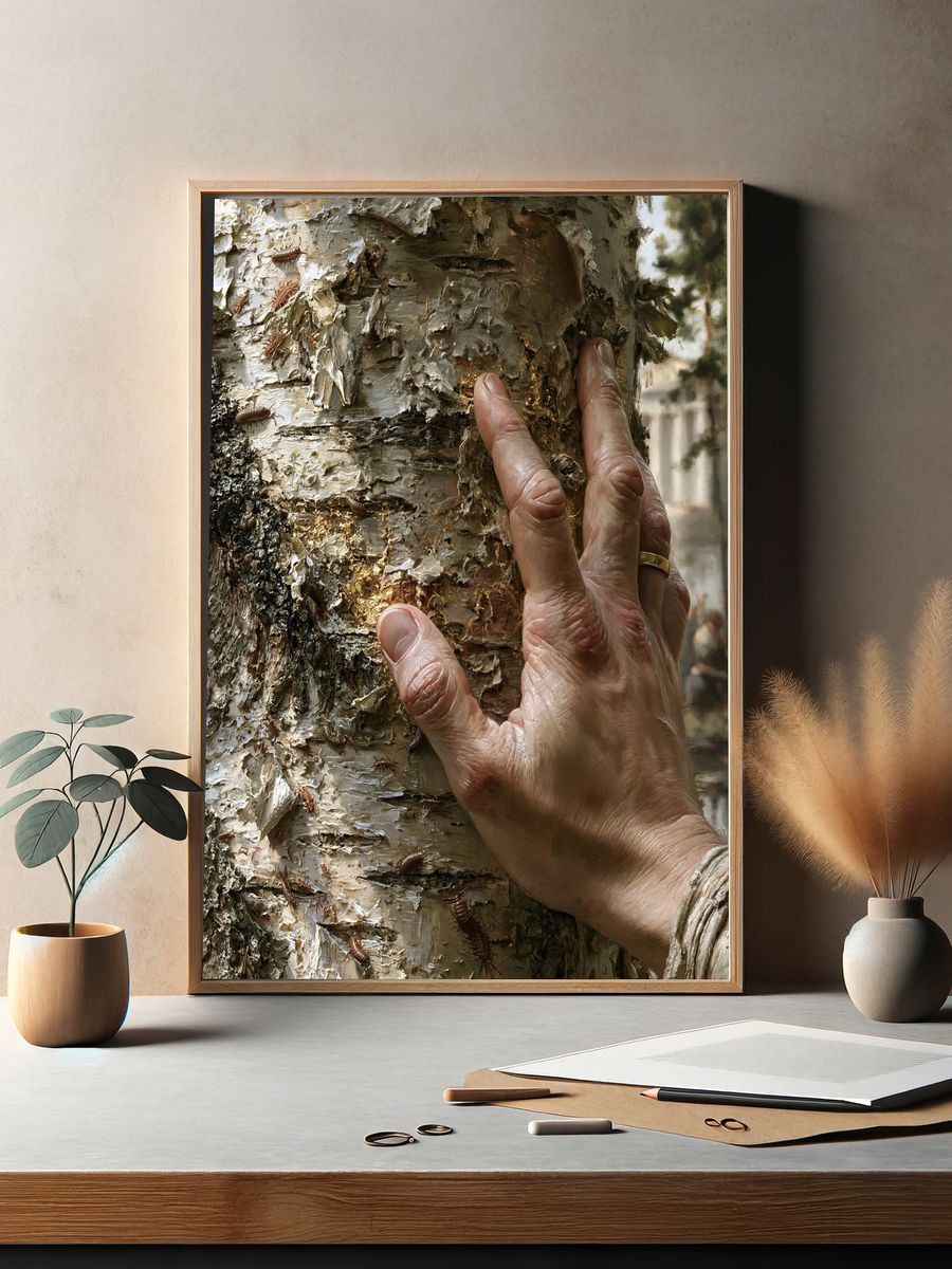 Birch Bark Touch Fine-Art Print. — room view 2