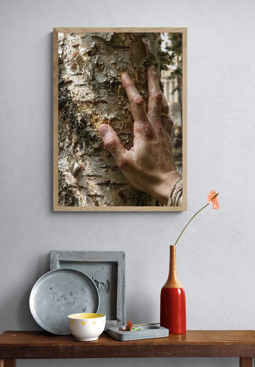 Birch Bark Touch Fine-Art Print. — room view 3