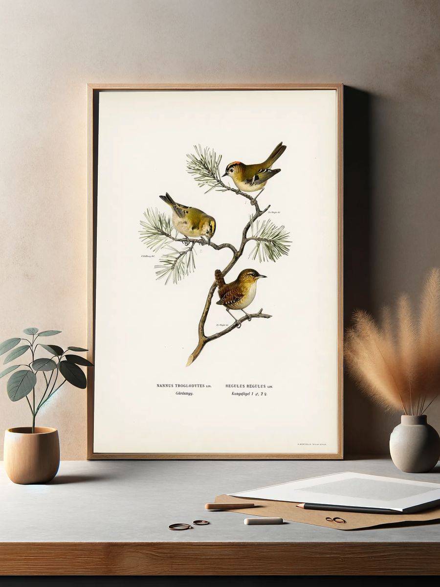 Eurasian wren (Nannus troglodytes). — room view 2