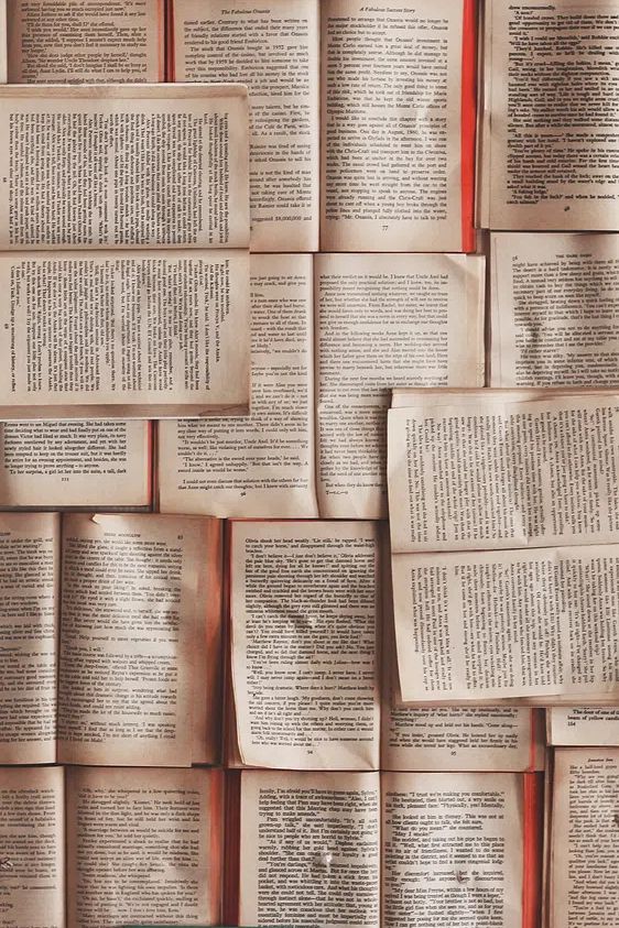 Vintage Book Pages Poster. poster — vintage art