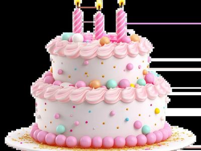 Birthday Cake — Illustration Print. poster print