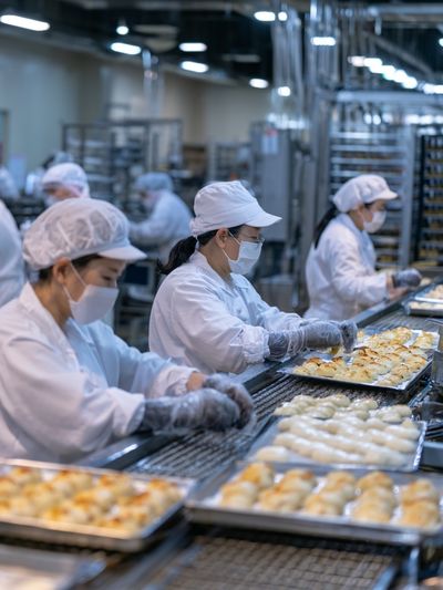 Bakery Production Line Photography Poster.