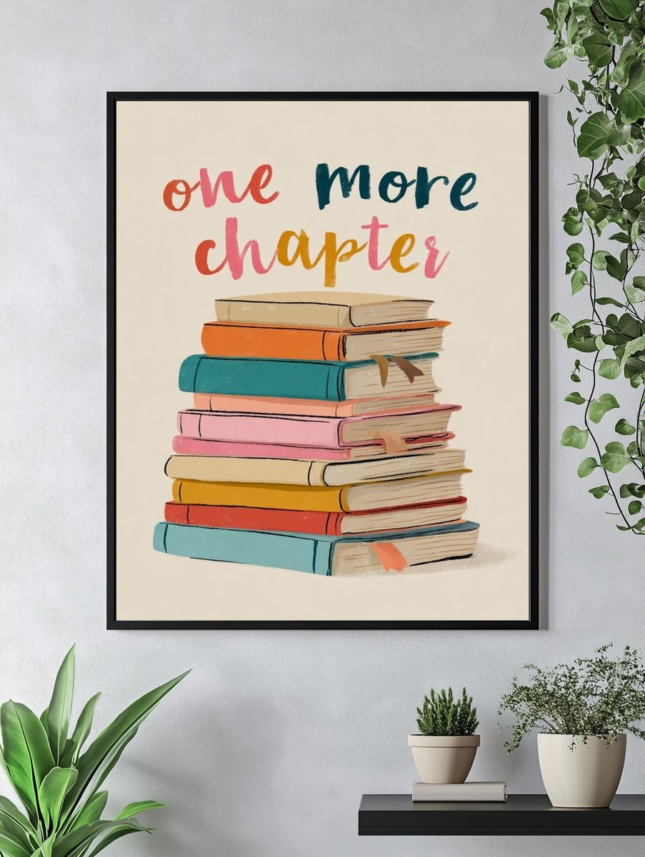 One More Chapter — Typography Print. — room view 4