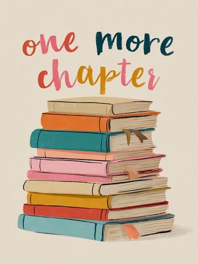 One More Chapter — Typography Print