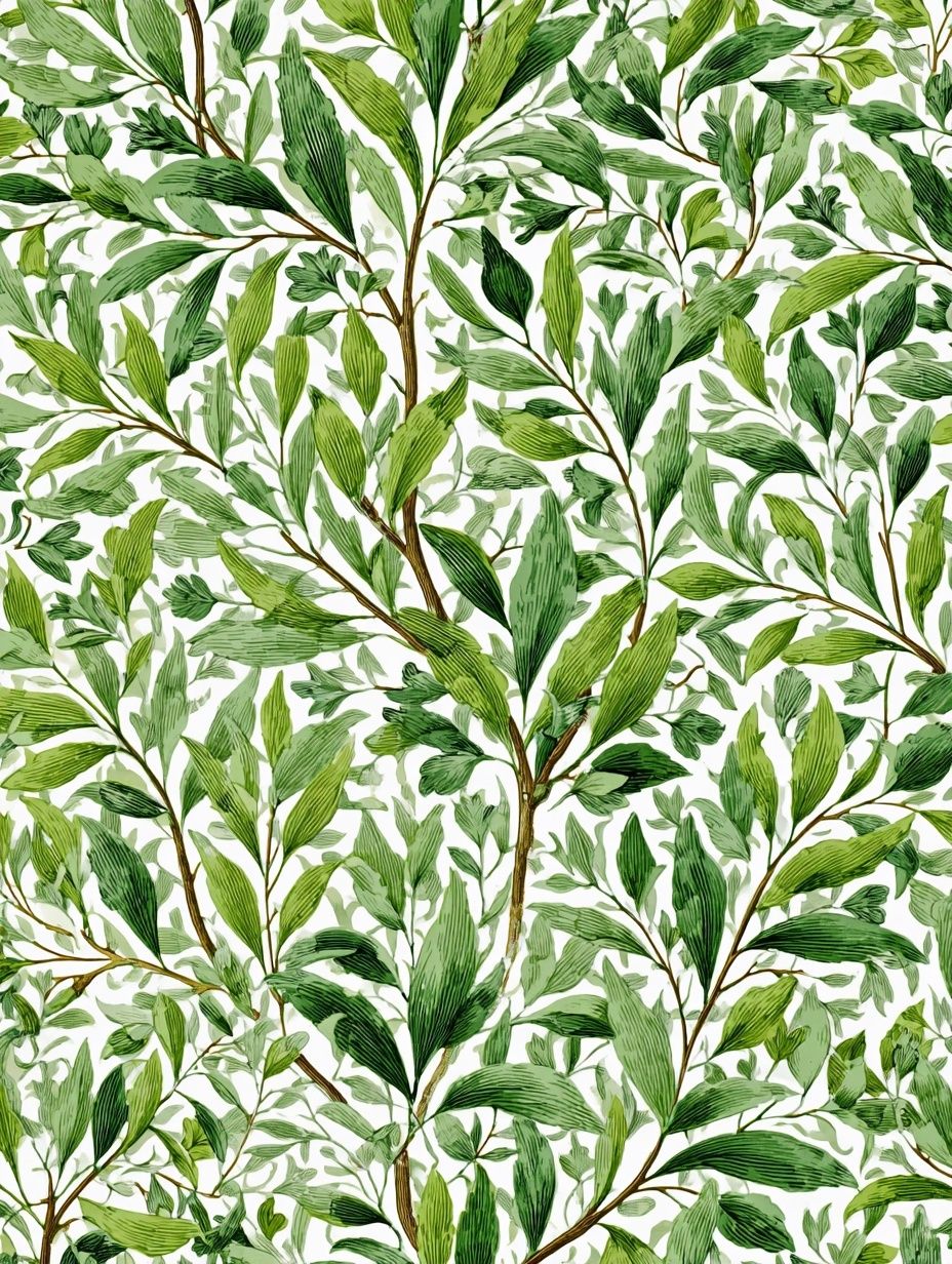 Botanical Leaves — Illustration Print. poster detail