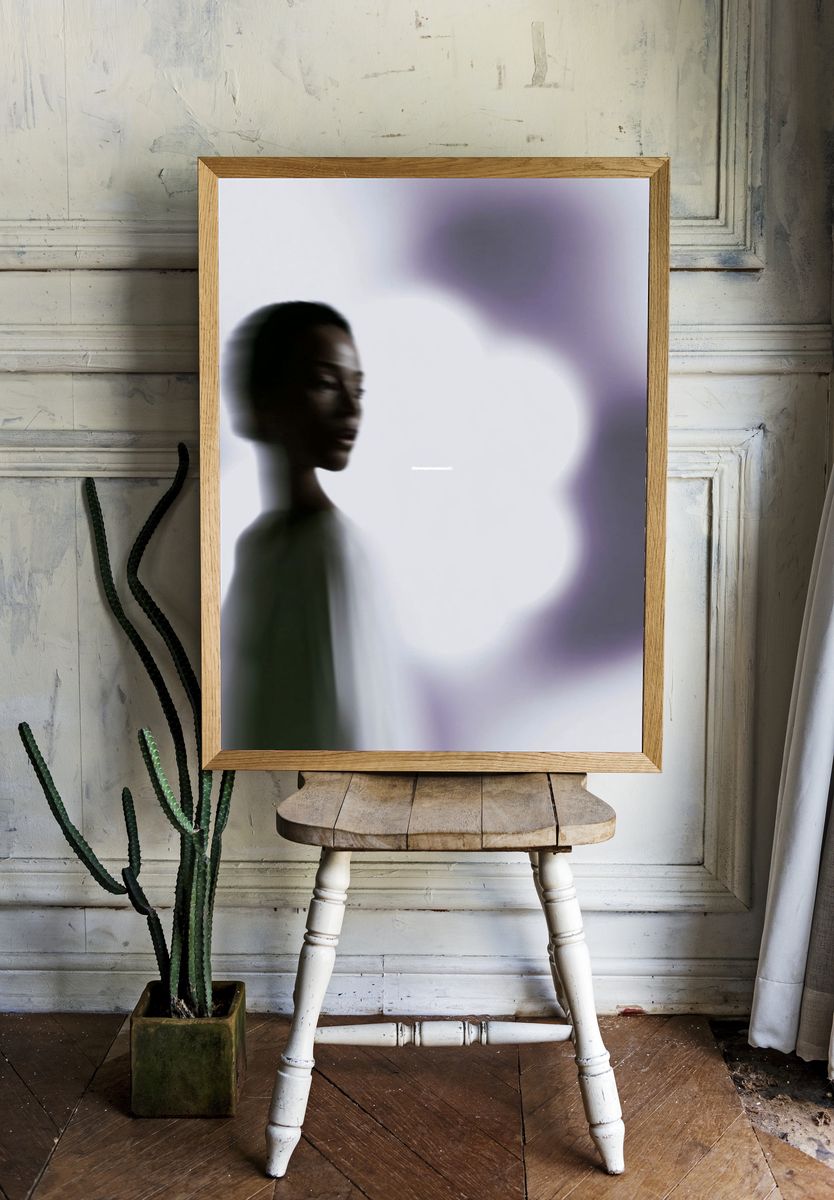 Blurred Portrait Photography Poster. — room view 1