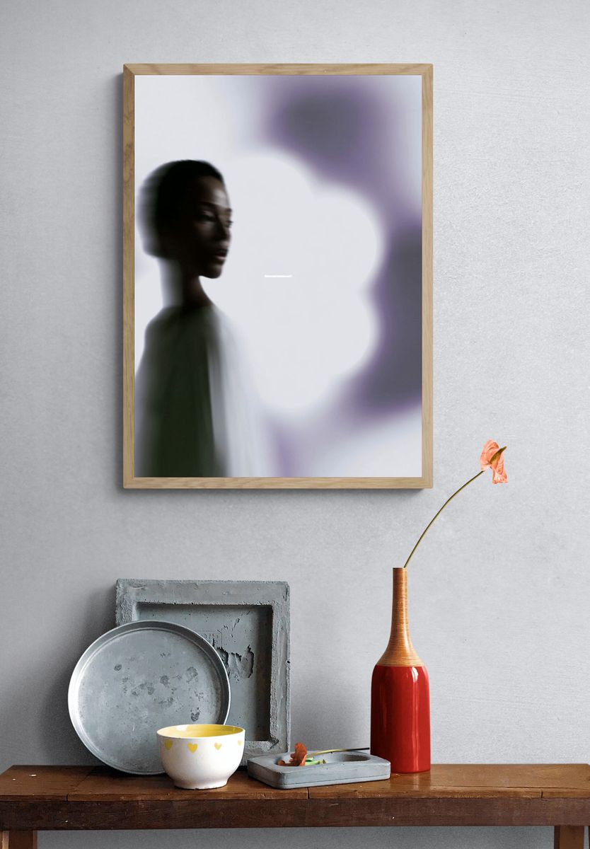 Blurred Portrait Photography Poster. — room view 3