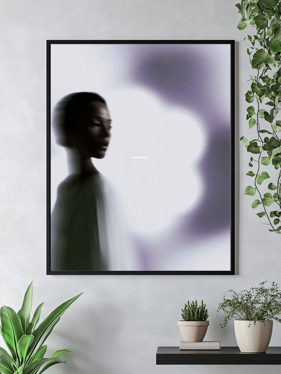 Blurred Portrait Photography Poster. — room view 4