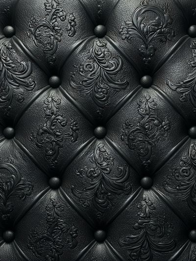 Elegant Black Leather Texture Poster. poster