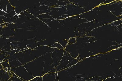 Black Marble Gold Veins Abstract Poster. poster print