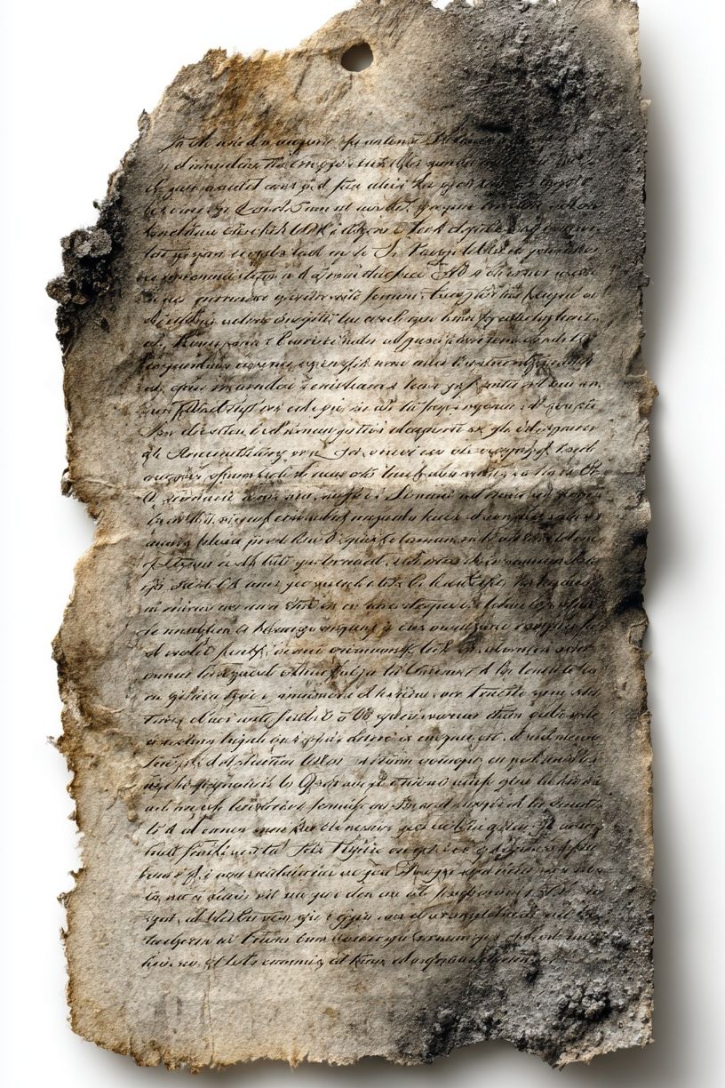 Burnt Manuscript Texture Print. poster detail